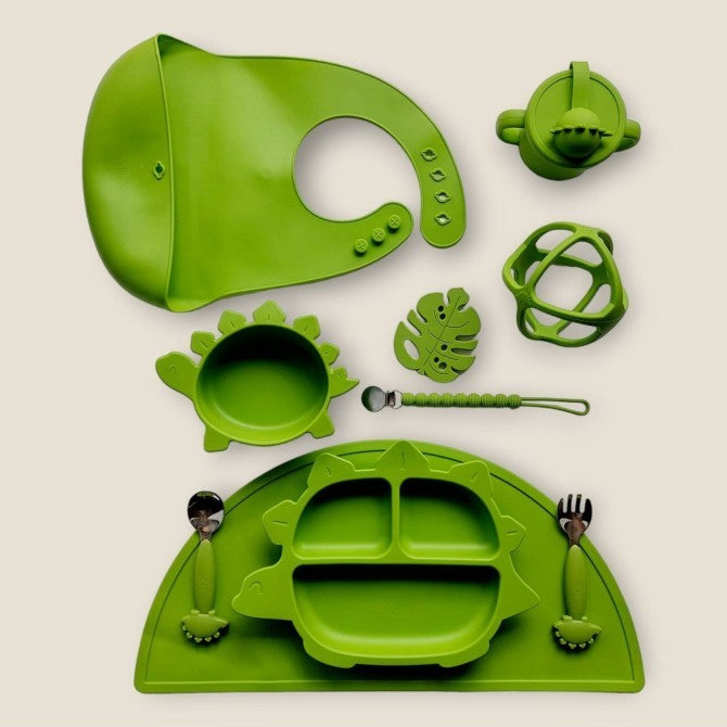 Set dinosauro verde