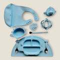 Set pappa dinosauro azzurro