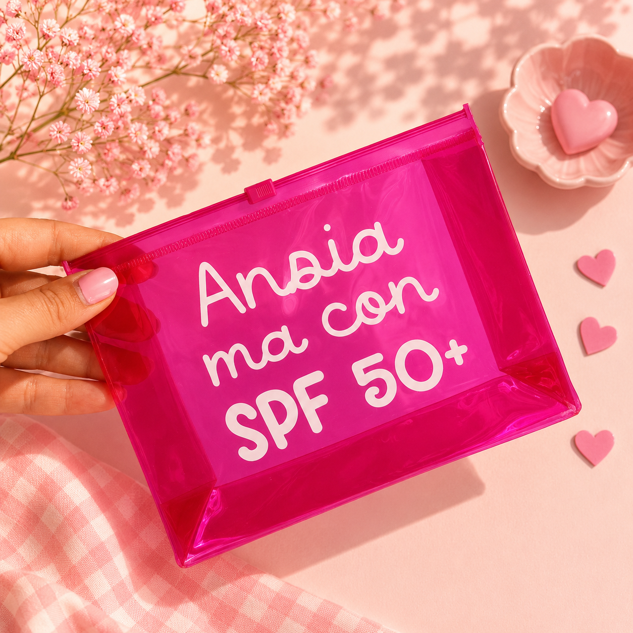 Pochette con carattere