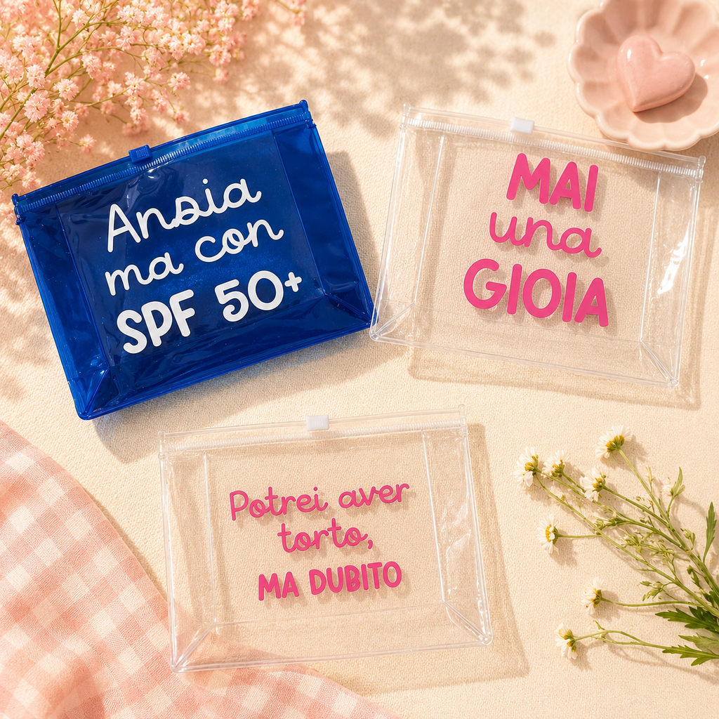 Pochette con carattere