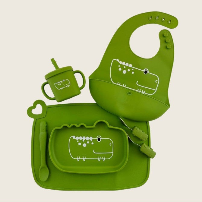 Set pappa coccodrillo verde